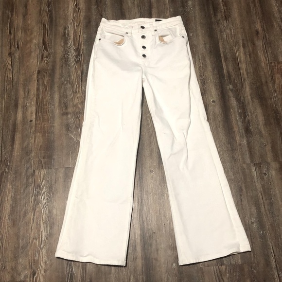 rag & bone Denim - Women's White High-Waisted Jeans